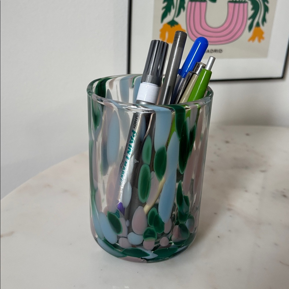 Speckled Glass Votive